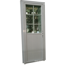 glass+upvc profile casement door for bathroom or factory